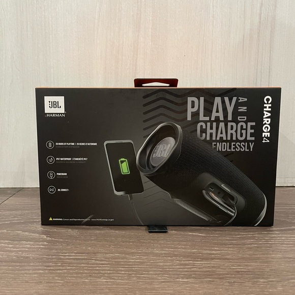 JBL Charge 4 - Portable Bluetooth speaker - Black - Picture 2 of 5